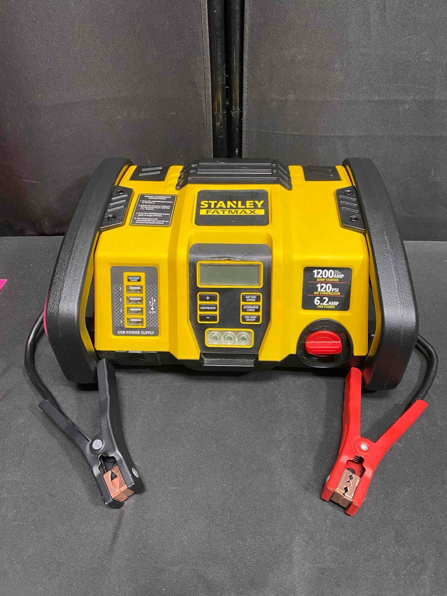 Stanley Fatmax Jump Starter, USB Power & Air Compressor