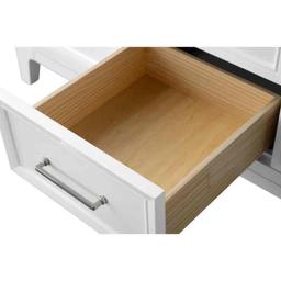Tiosha 55" Single Bathroom Vanity In White With Engineered Stone Top