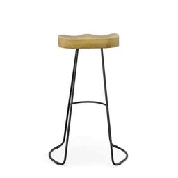 Natural/Black Keilia Solid Wood Bar & Counter Stool (Set of 2)