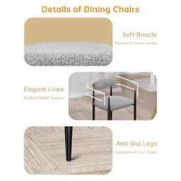 Netanya Upholstered Back Dining Chair 2 Pieces Set