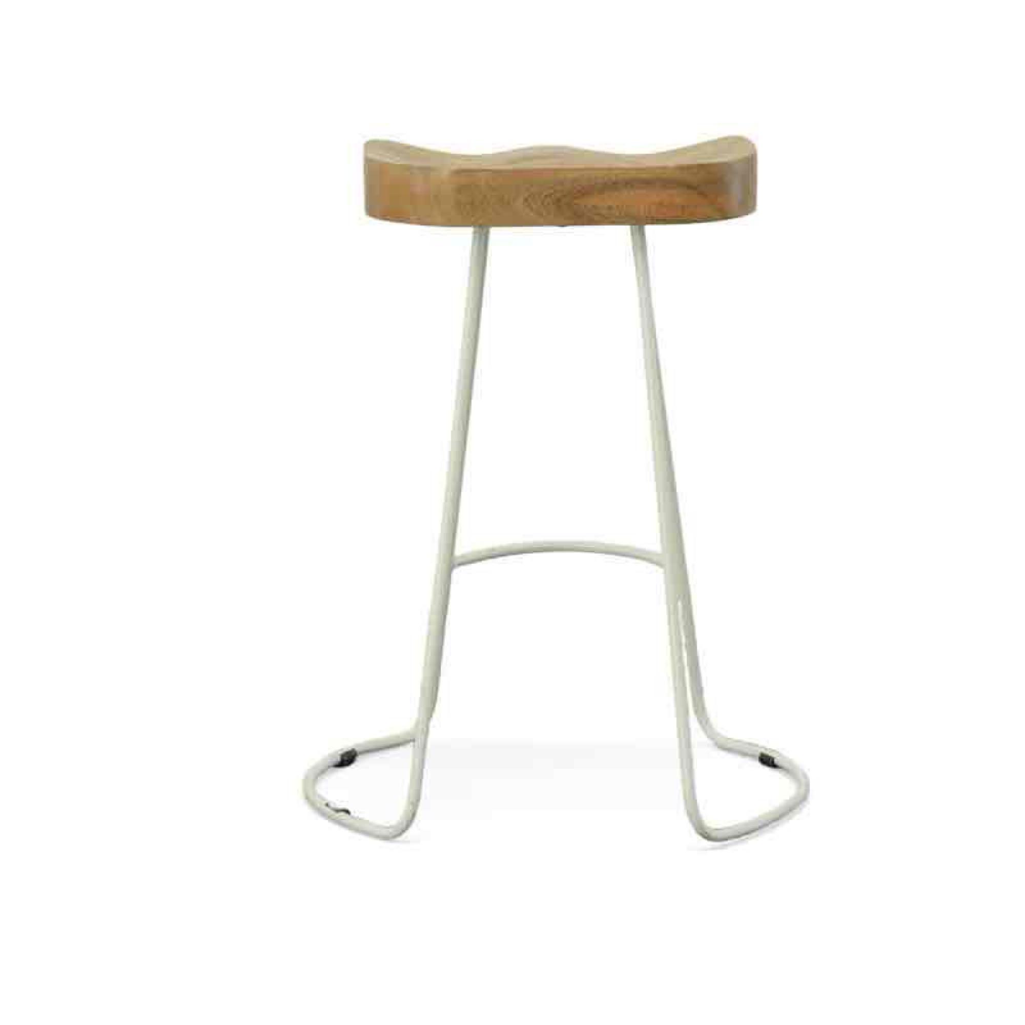 Natural/White Keilia Solid Wood Bar & Counter Stool (Set of 2)