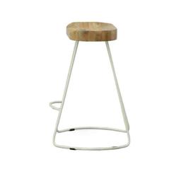 Natural/White Keilia Solid Wood Bar & Counter Stool (Set of 2)