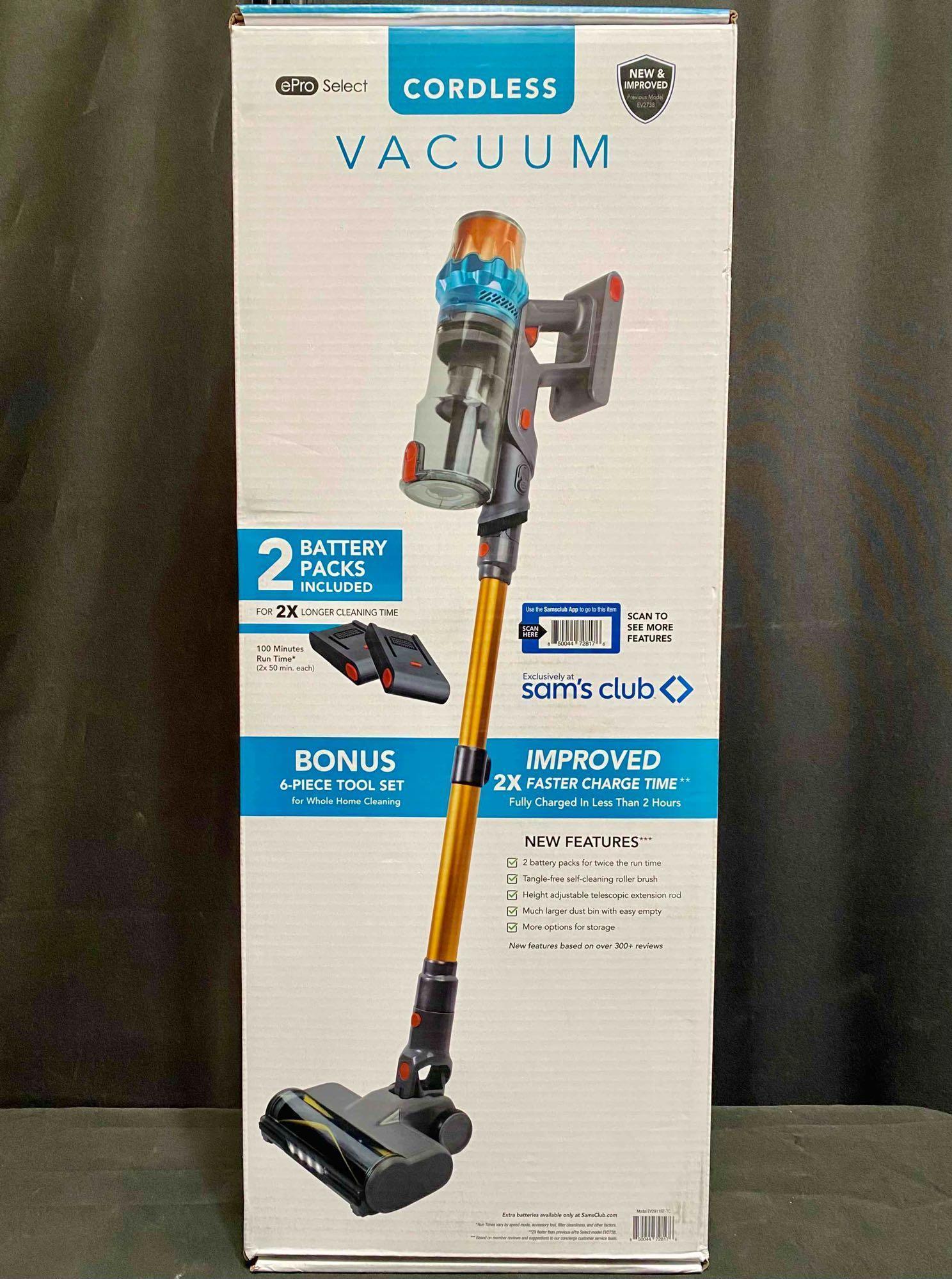 ePro Select, Cordless Vacuum with 2 Removable Batteries