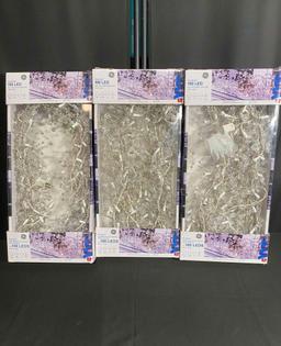 3 Sets of 100 LED Glitter Gem Garland