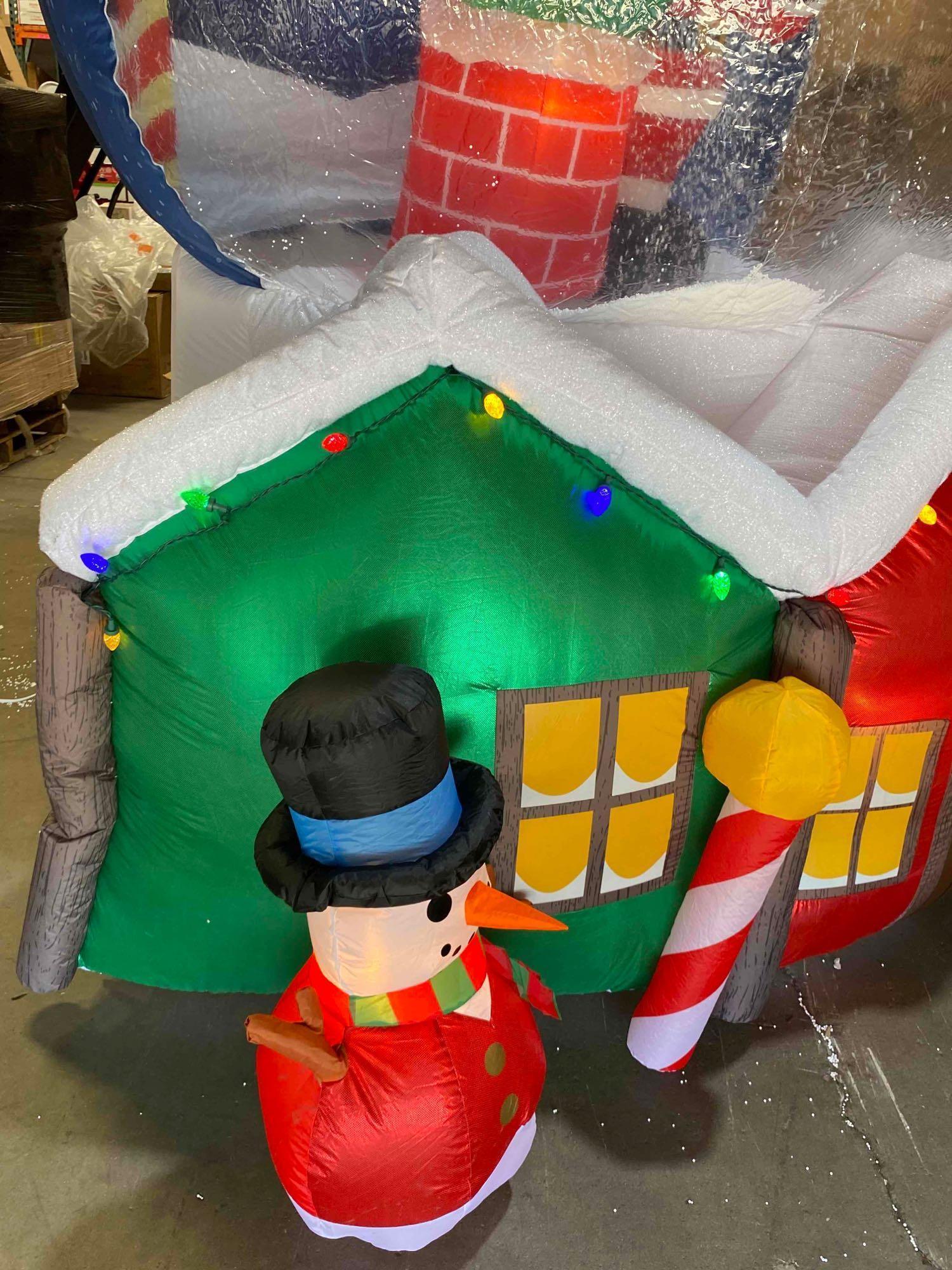 Members Mark 9' Pre-Lit Inflatable Snowglobe Christmas Decoration
