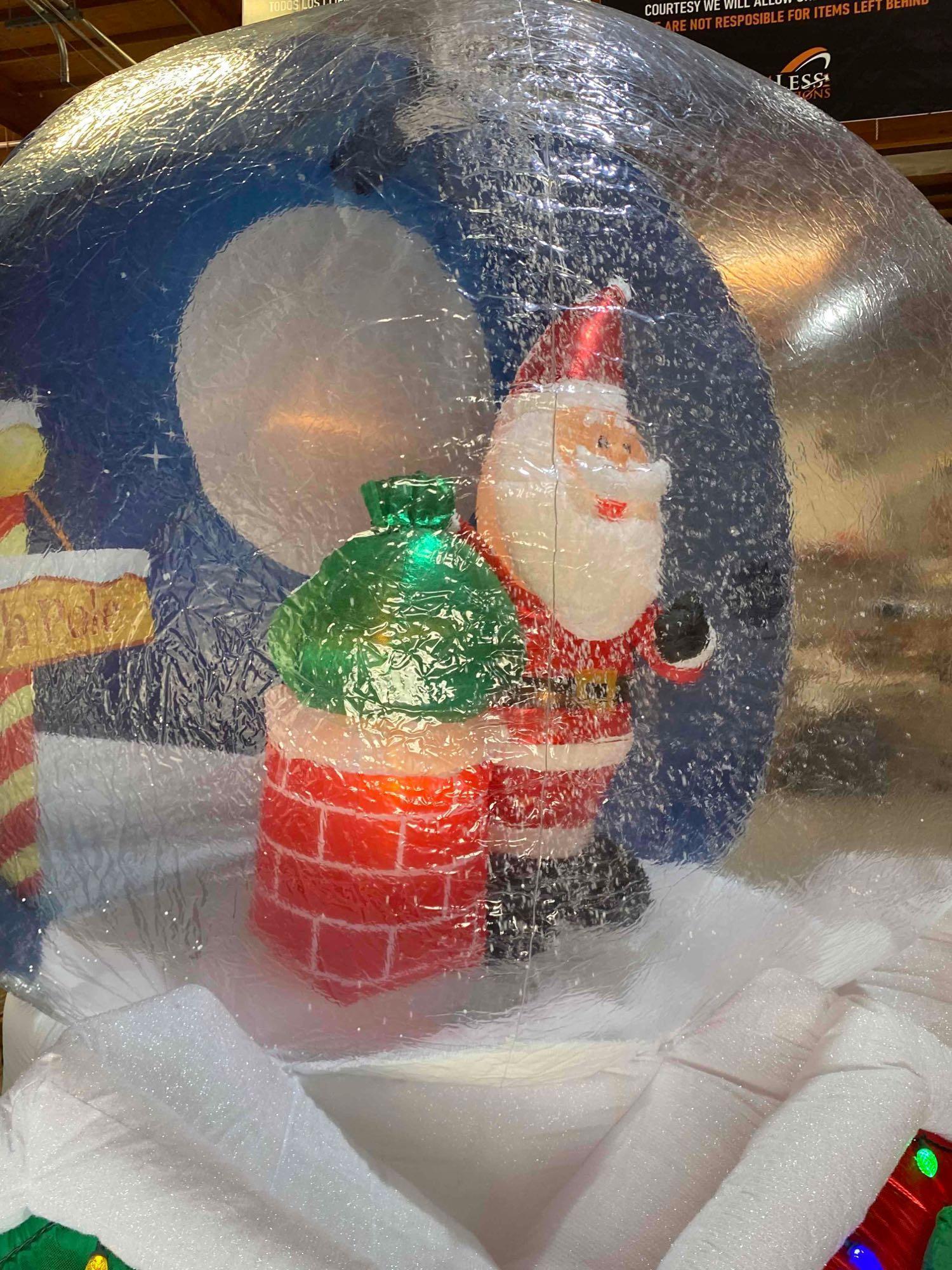 Members Mark 9' Pre-Lit Inflatable Snowglobe Christmas Decoration