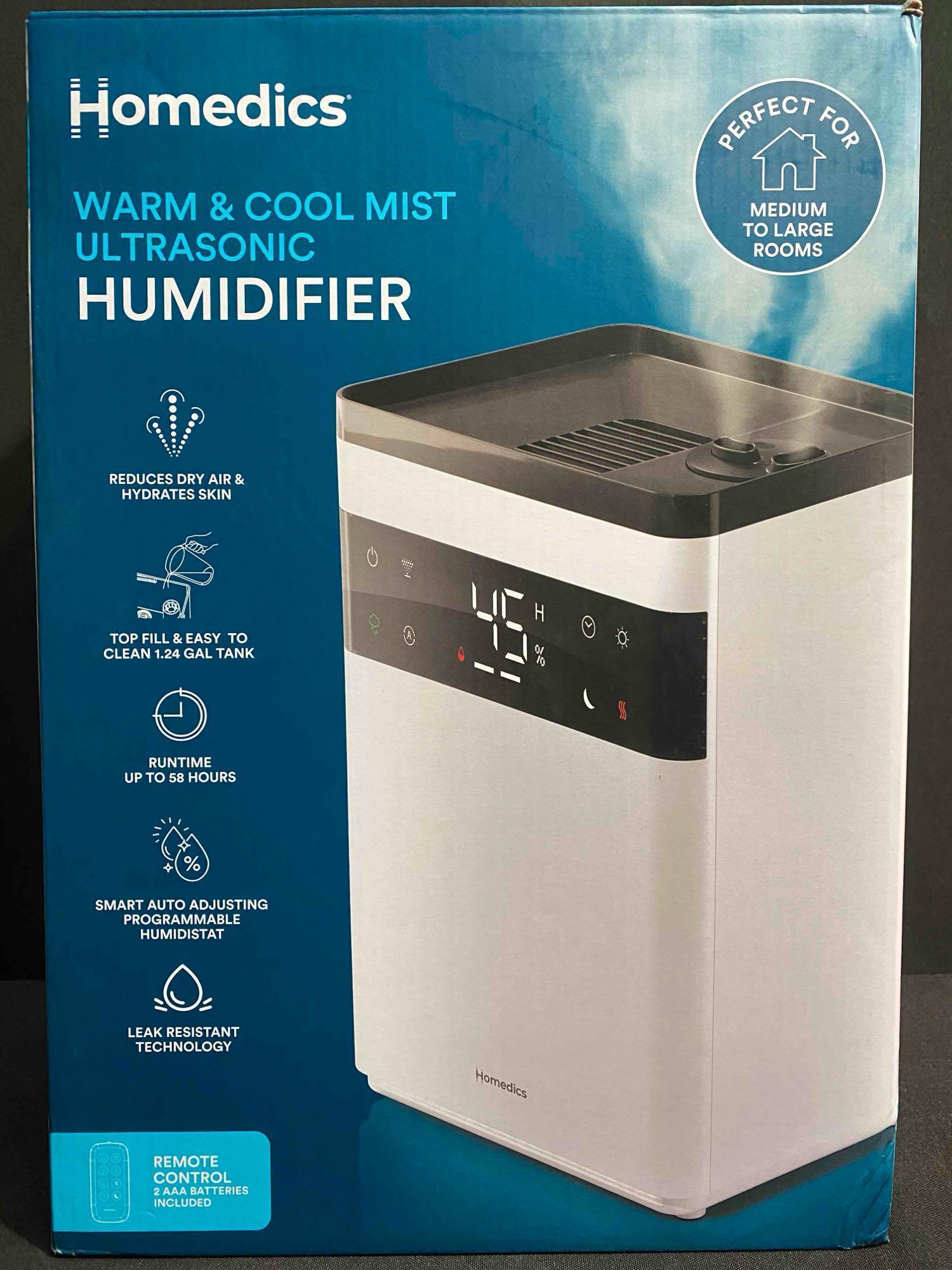 Homedics Warm & Cool Mist Ultrasonic Humidifier