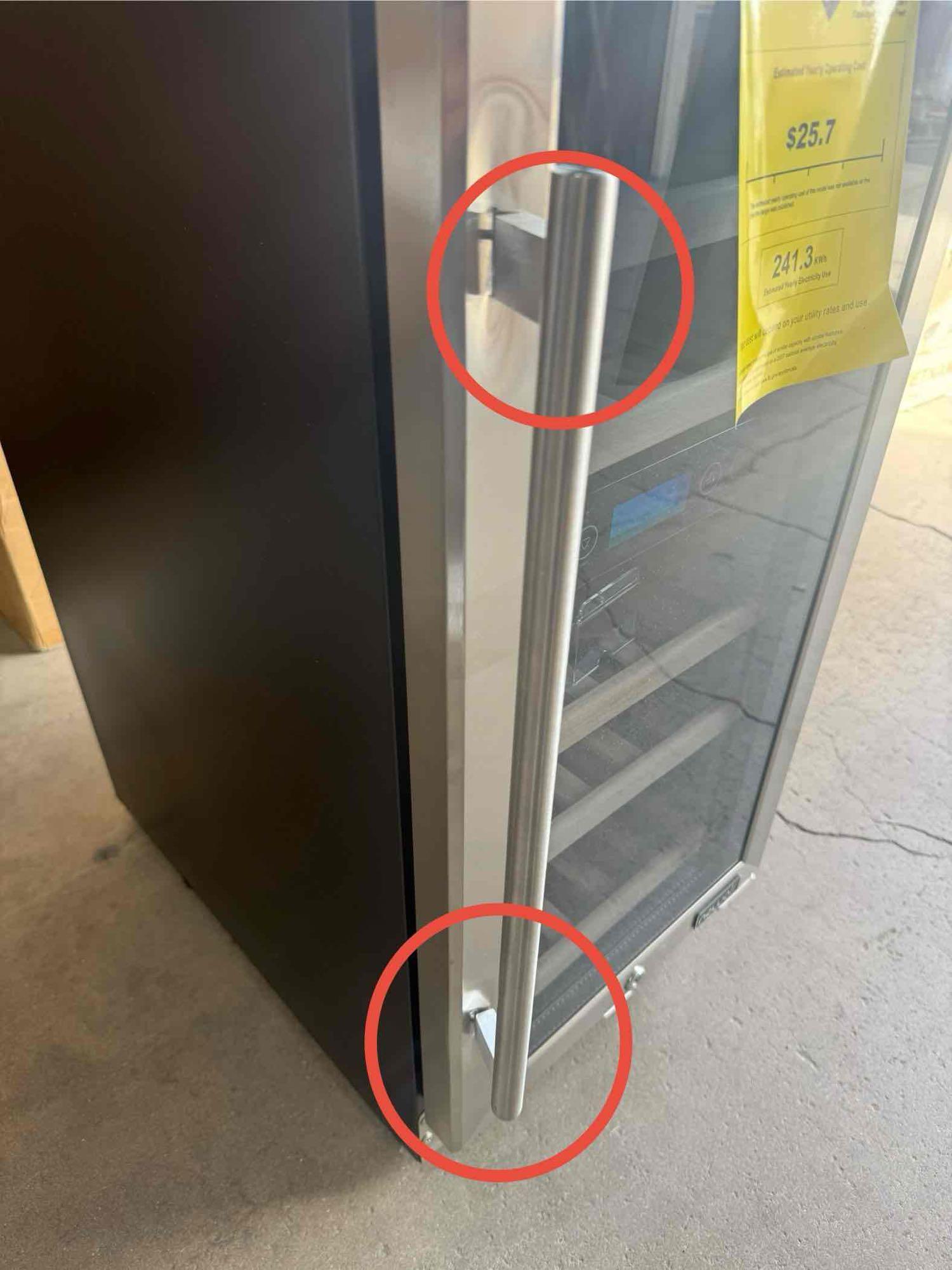 NewAir Dual Zone 15 in. 29-Bottle Built-In Wine Cooler Fridge with Recessed Kickplate and Quiet