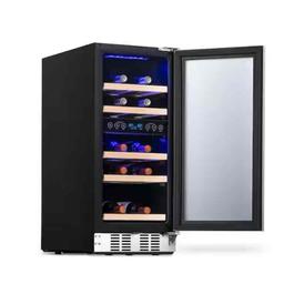 NewAir Dual Zone 15 in. 29-Bottle Built-In Wine Cooler Fridge with Recessed Kickplate and Quiet