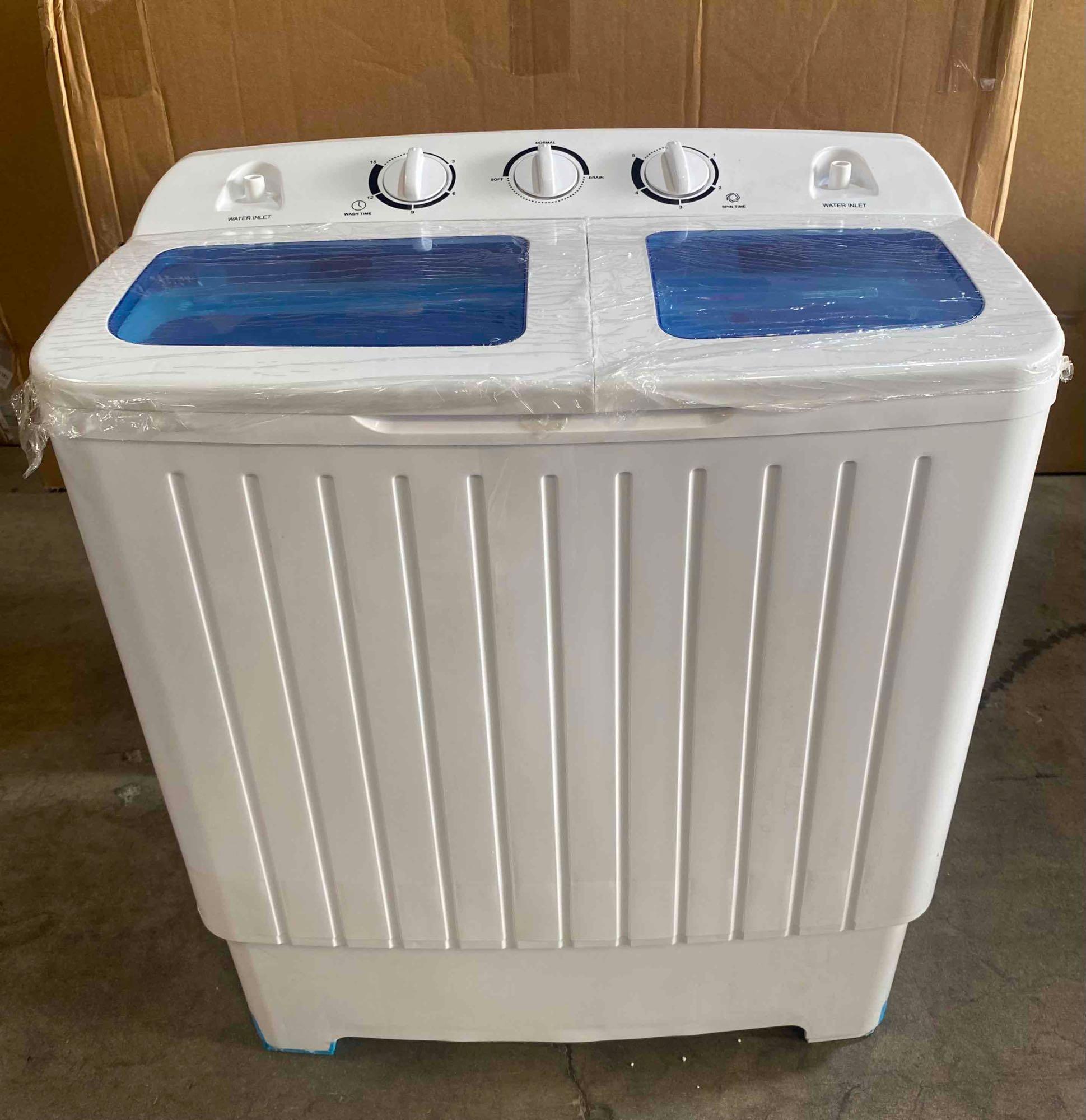 20 los Portable Washing Machine with Built-in Gravity Drain