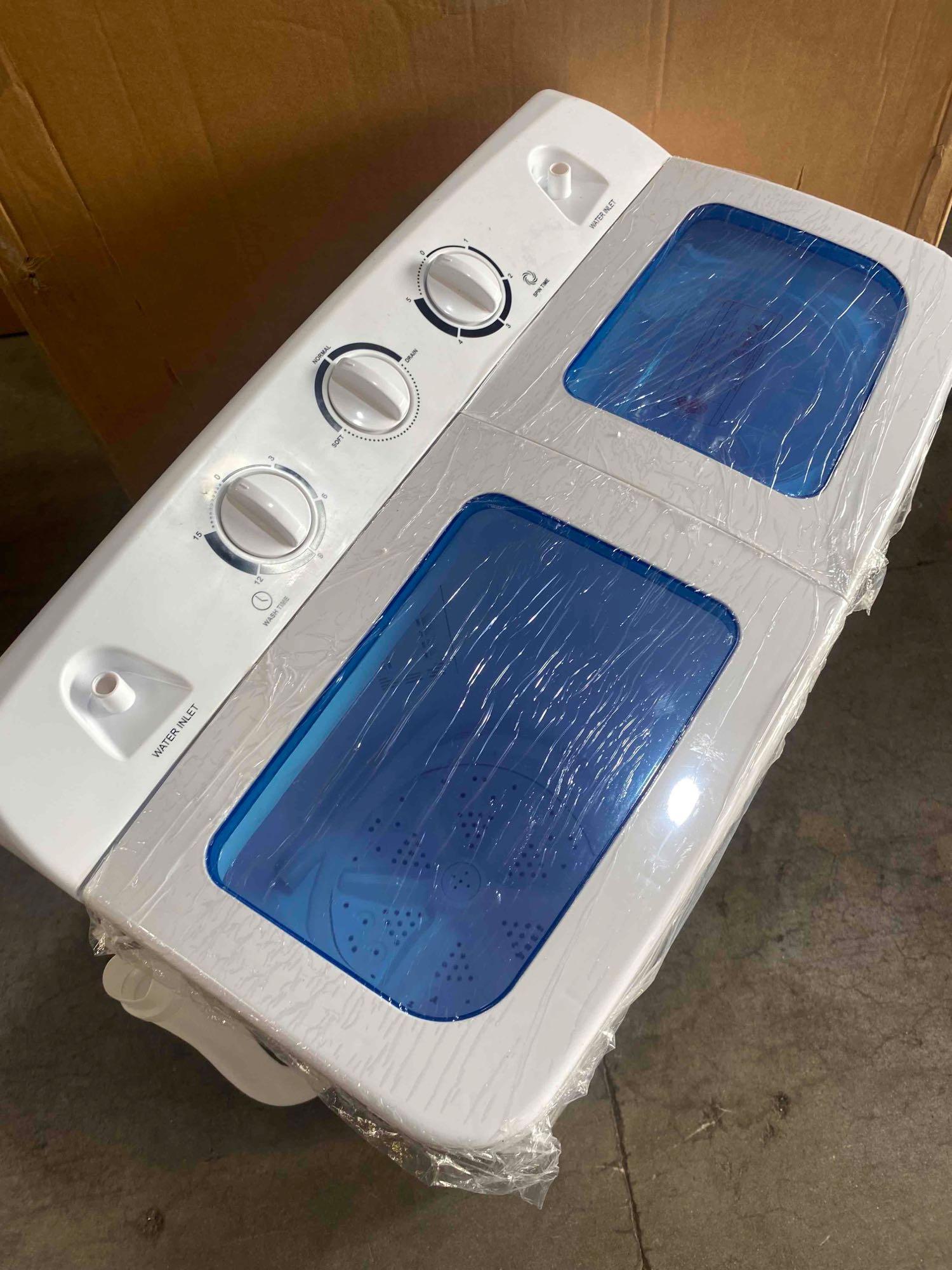 20 los Portable Washing Machine with Built-in Gravity Drain