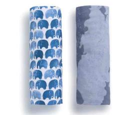 Watercolor Elephant Fitted Crib Sheets - 2 Pack