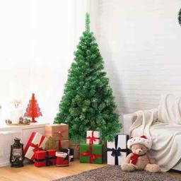 CASAINC 5 ft. Green PVC Xmas Pine Artificial Tree