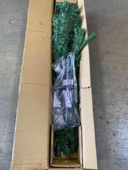 CASAINC 5 ft. Green PVC Xmas Pine Artificial Tree