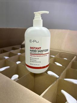 24 pack E-PU INSTANT HAND SANITIZER 500ML BOTTLE
