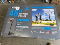 Lifetime New Adjustable Portable Basketball Hoop, 48 inch Polycarbonate (90585)
