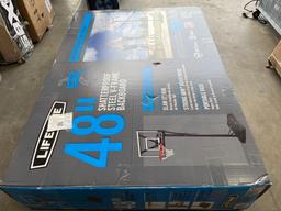 Lifetime New Adjustable Portable Basketball Hoop, 48 inch Polycarbonate (90585)