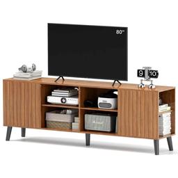 Modern Mid-Century TV-Stand Walnut