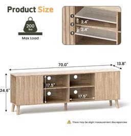 Modern Mid-Century TV-Stand Walnut