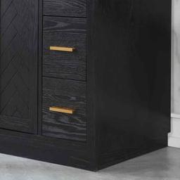 84 Free Standing Double Bathroom Vanity with Engineered Stone Top