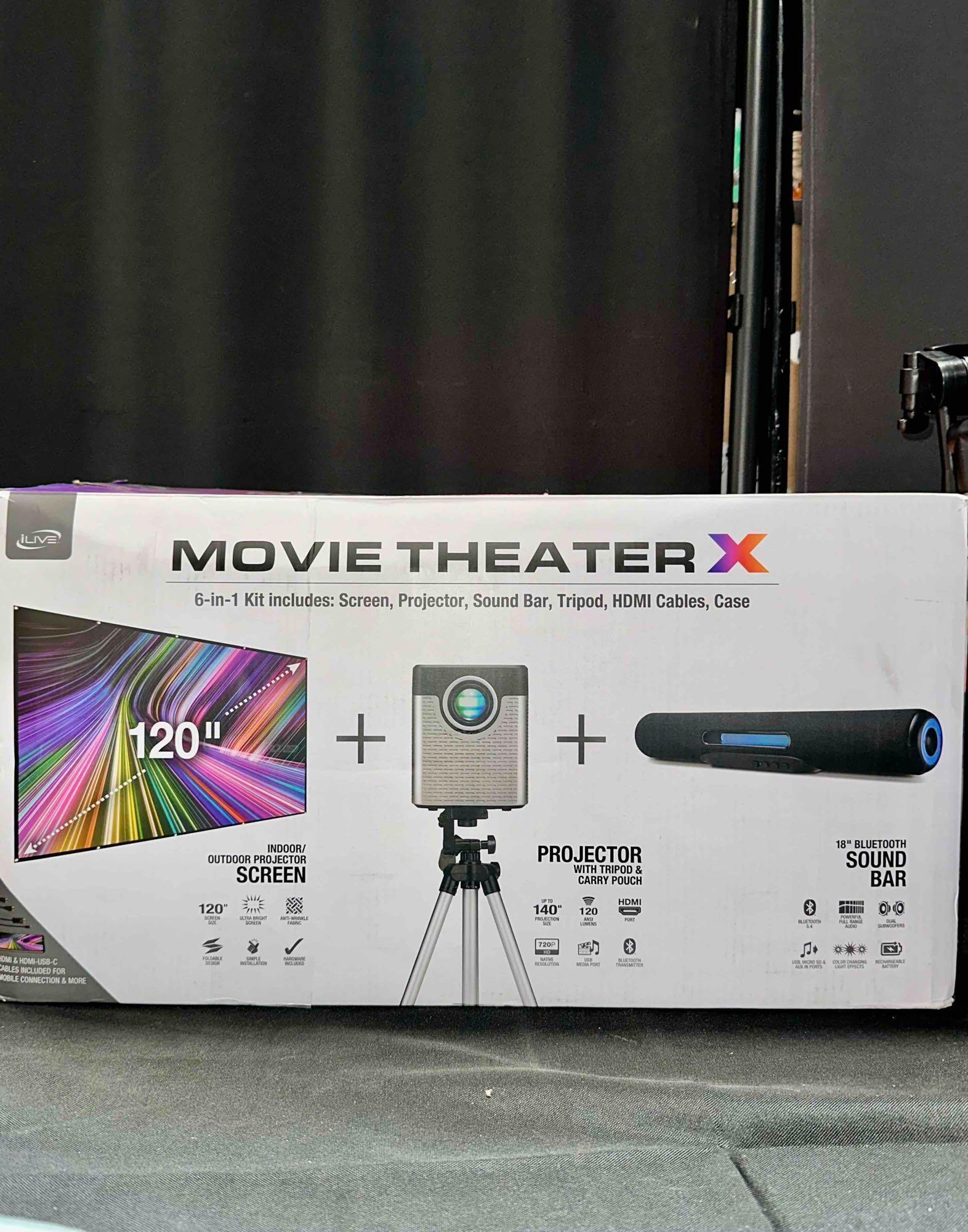 iLive Pop-Up Movie Theater Kit