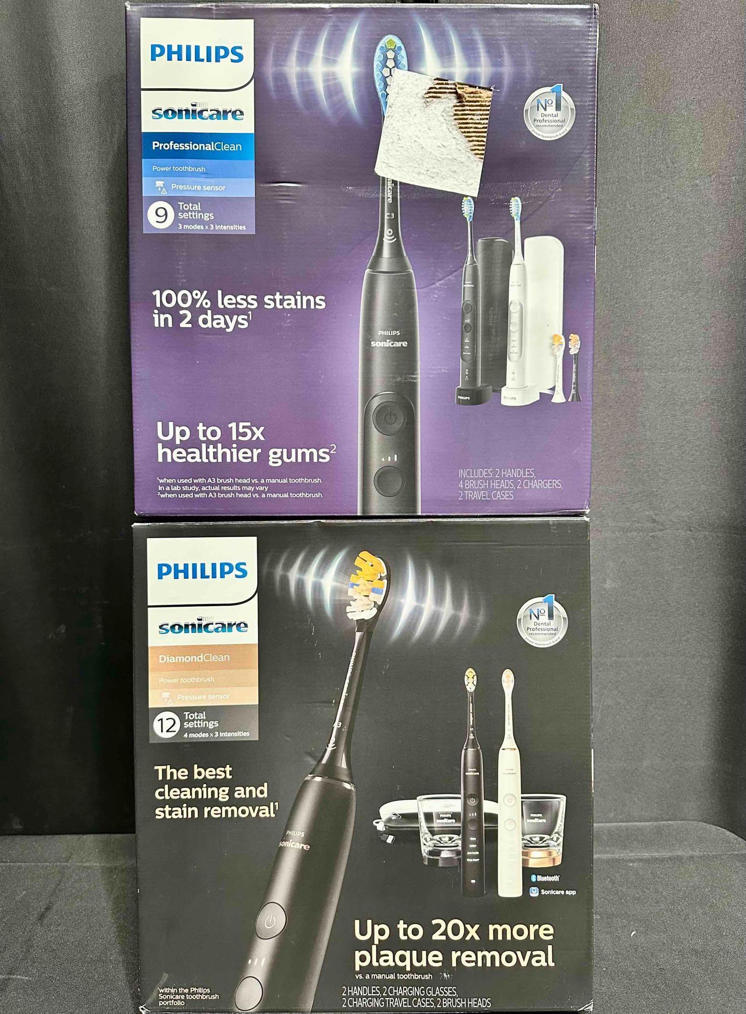 Phillips Sonicare Electric Toothbrush 2Pack