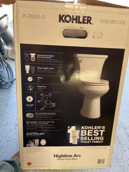 KOHLER Highline Arc 12 in. Rough In 2-Piece 1.28 GFP Single Flush Round Chair Height Toilet