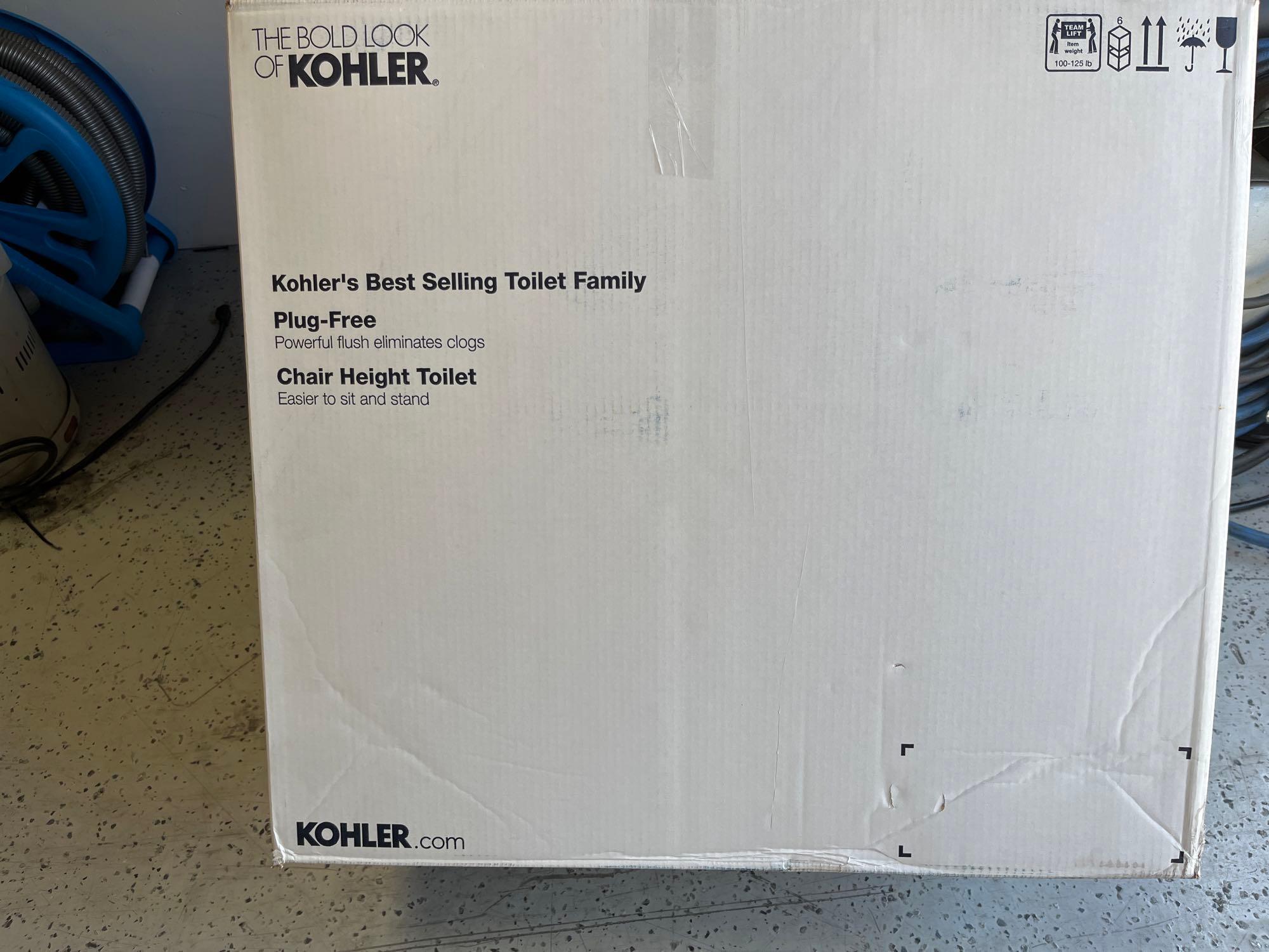 KOHLER Highline Arc 12 in. Rough In 2-Piece 1.28 GFP Single Flush Round Chair Height Toilet
