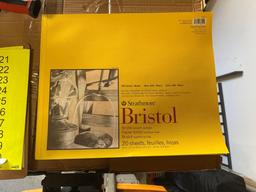 Qty 12 Strathmore 300 Series Bristol Paper Pad, Smooth, Tape Bound, 14x17 inches