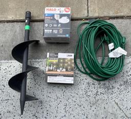 Bundle - Lights, Extension Cord and Auger Bit