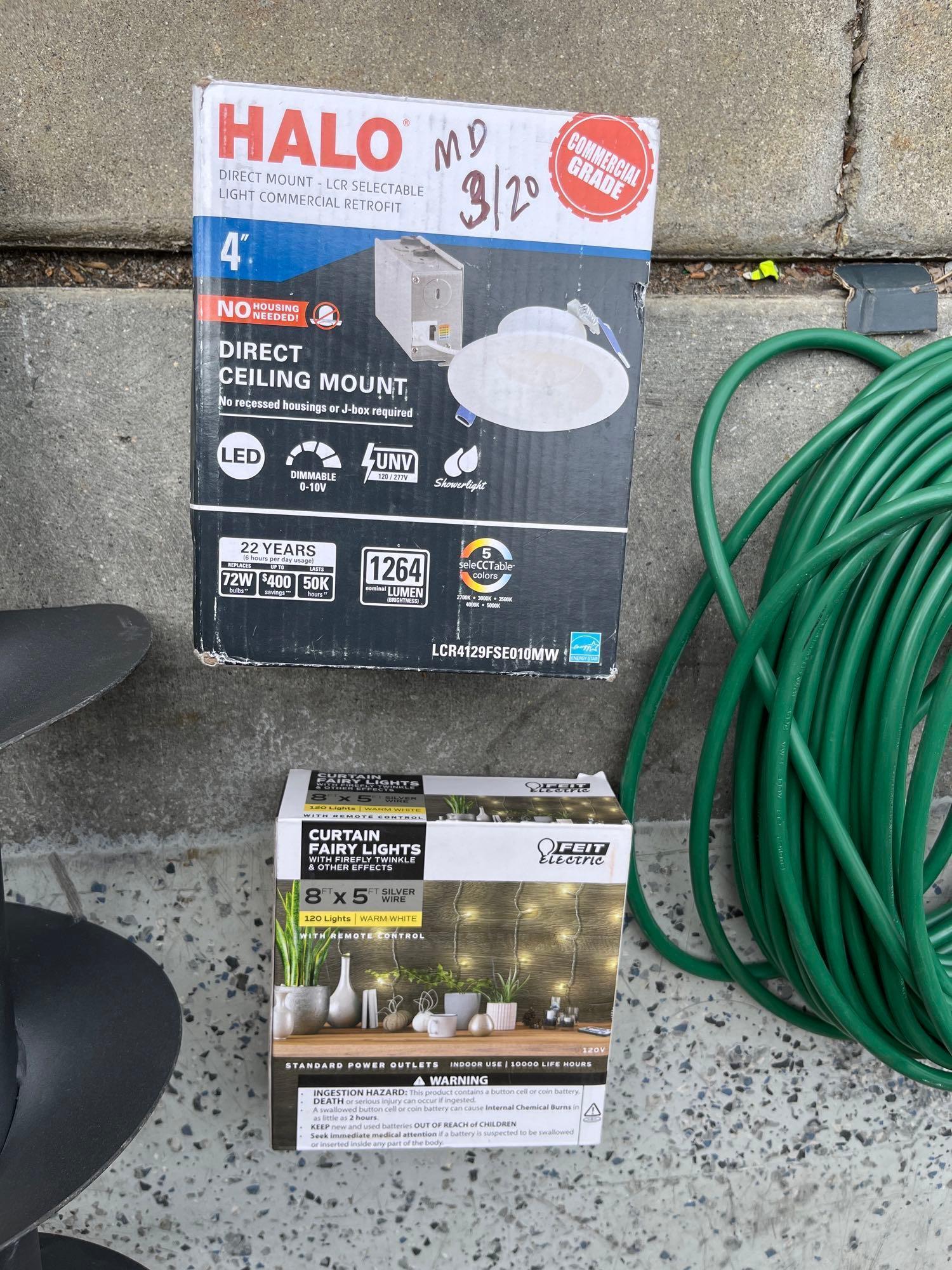 Bundle - Lights, Extension Cord and Auger Bit