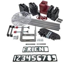 Milescraft 1212 SignPRO Sign Making Kit for Routers- 2.5 in. & 1.5 in. Horizontal Letters (166 templ