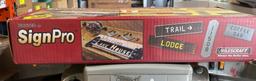 Milescraft 1212 SignPRO Sign Making Kit for Routers- 2.5 in. & 1.5 in. Horizontal Letters (166 templ