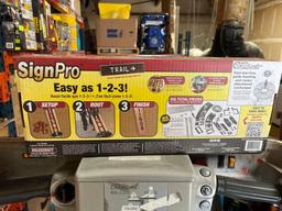 Milescraft 1212 SignPRO Sign Making Kit for Routers- 2.5 in. & 1.5 in. Horizontal Letters (166 templ