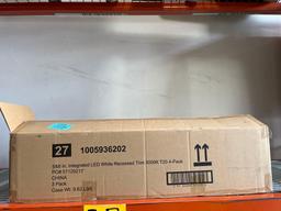 Qty 12 EcoSmart 5/6 in. Integrated LED Recessed Retrofit Light Trim 3000K CEC-T20