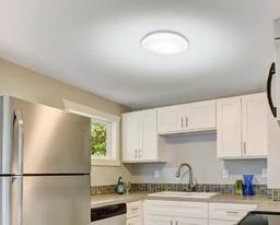 16 in. White LED Flush Mount Ceiling Light Fixture Thin Profile 1700LM Adjustable CCT Closet Hallway