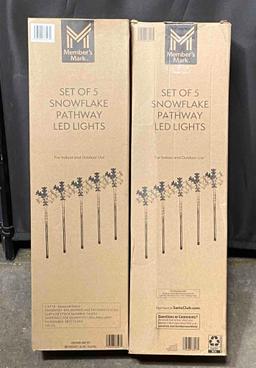 2 Pack of Member's Mark Snowflake Pathway LED Lights
