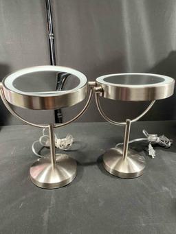 Set of 2 Conair Reflections LED Lighted Mirror