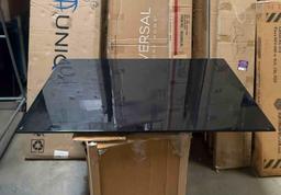 Black High Gloss Dining Table 47 inch