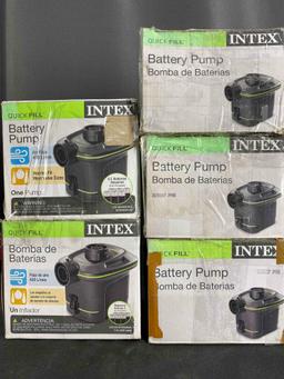 Lot of 5 INTEX QuickFill Battery Pump