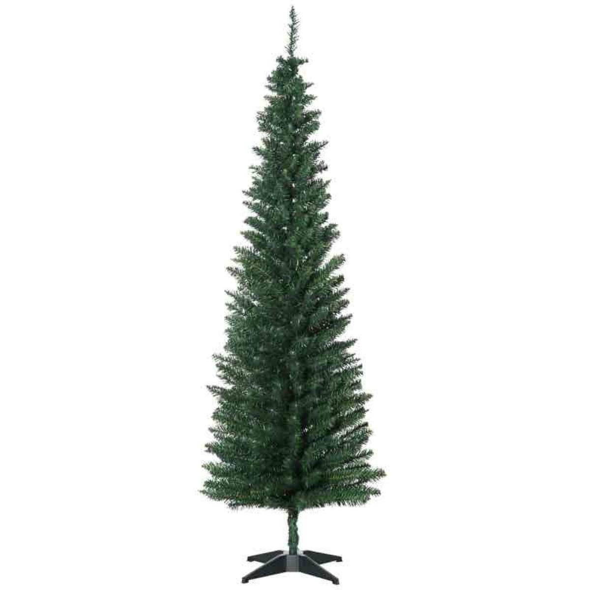 HOMCOM 6' Artificial Pencil Christmas Tree, Slim Tree