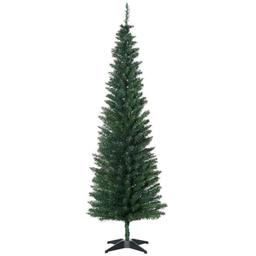 HOMCOM 6' Artificial Pencil Christmas Tree, Slim Tree