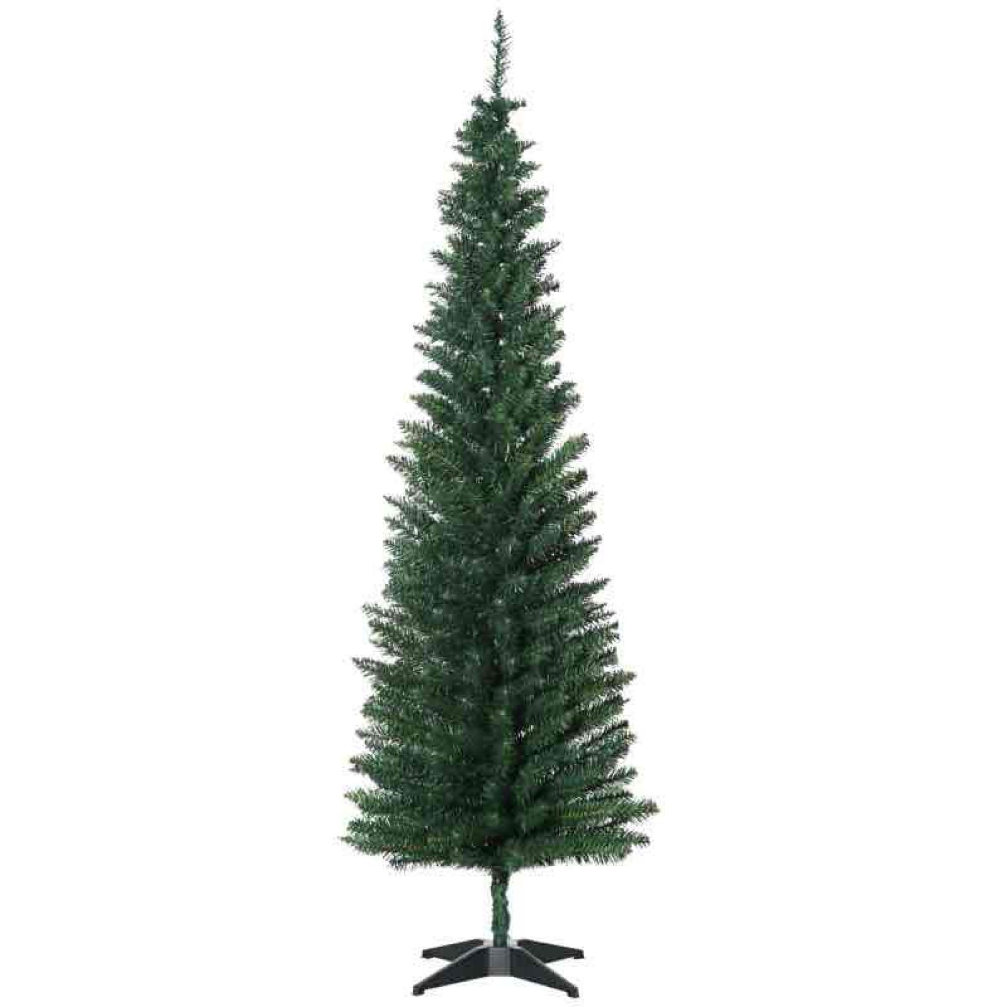 HOMCOM 6' Artificial Pencil Christmas Tree, Slim Tree