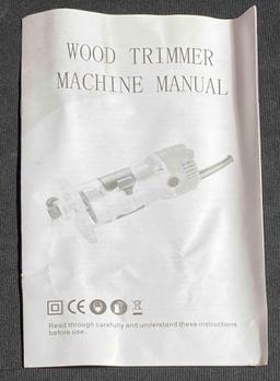 Wood Trimmer Machine and 15 PCS Router Bit Set