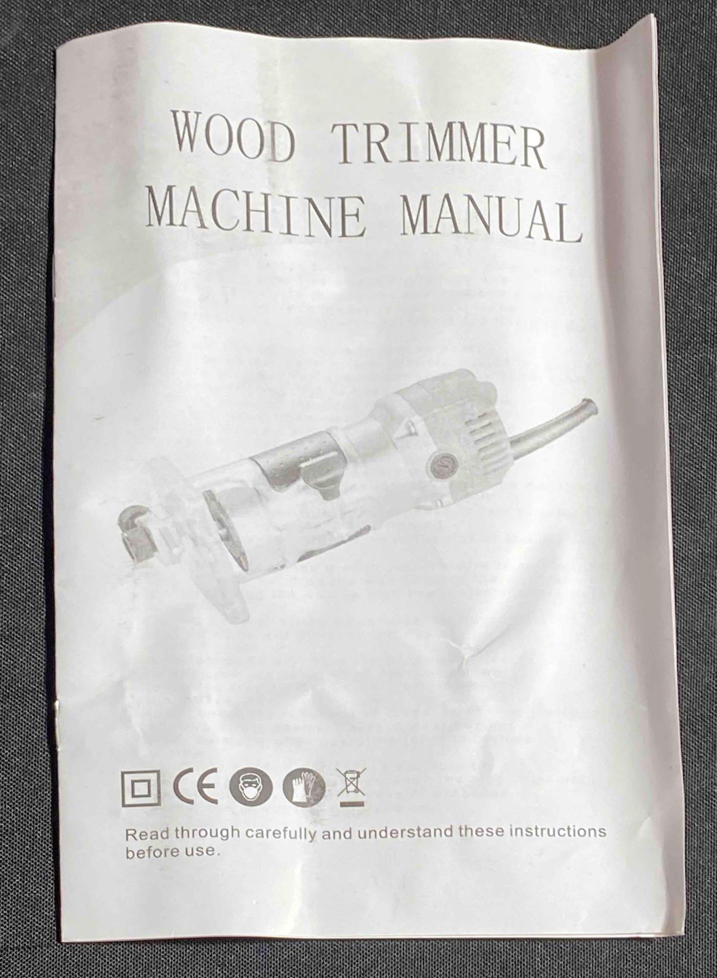 Wood Trimmer Machine and 15 PCS Router Bit Set