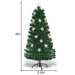 4 ft. Pre-Lit Fiber Optic Artificial Christmas Tree