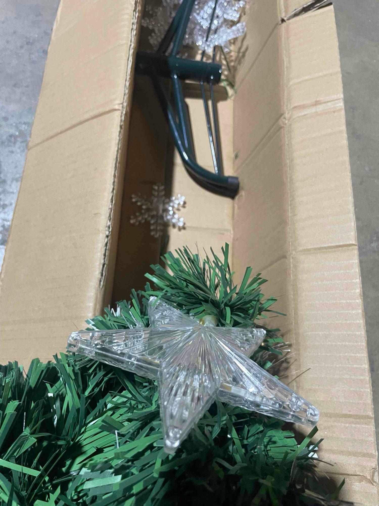 4 ft. Pre-Lit Fiber Optic Artificial Christmas Tree