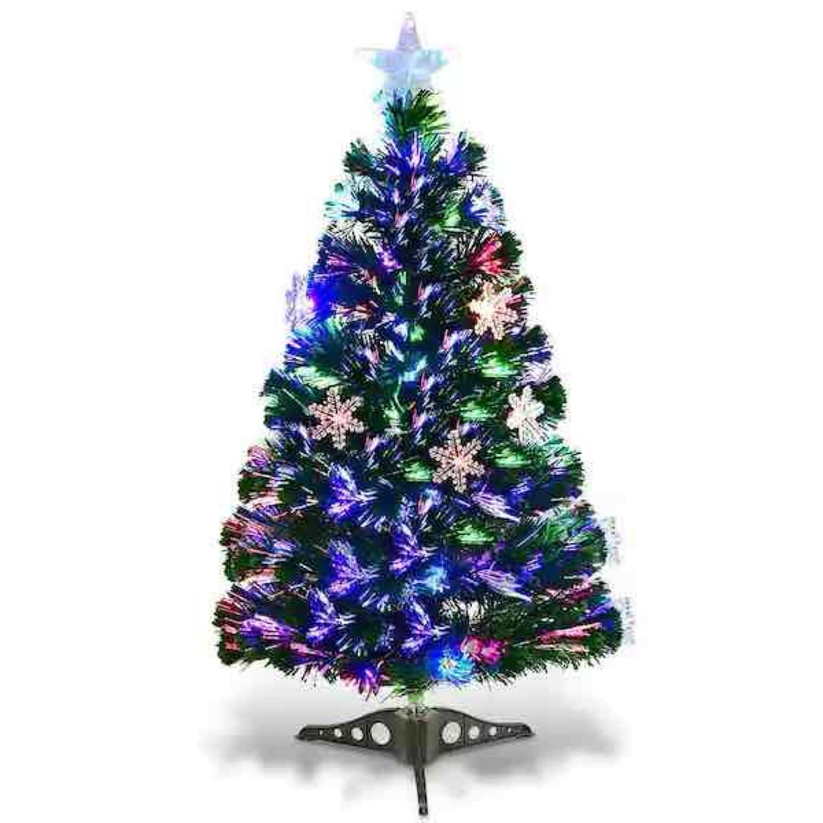 3 ft. Pre-Lit Fiber Optic Artificial Christmas Tree