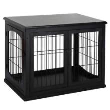PawHut Dog Crate Furniture, Small Dog Cage End Table