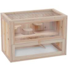 PawHut 2-Level Hamster Cage Mice and Rat House, Small Animal Habitat